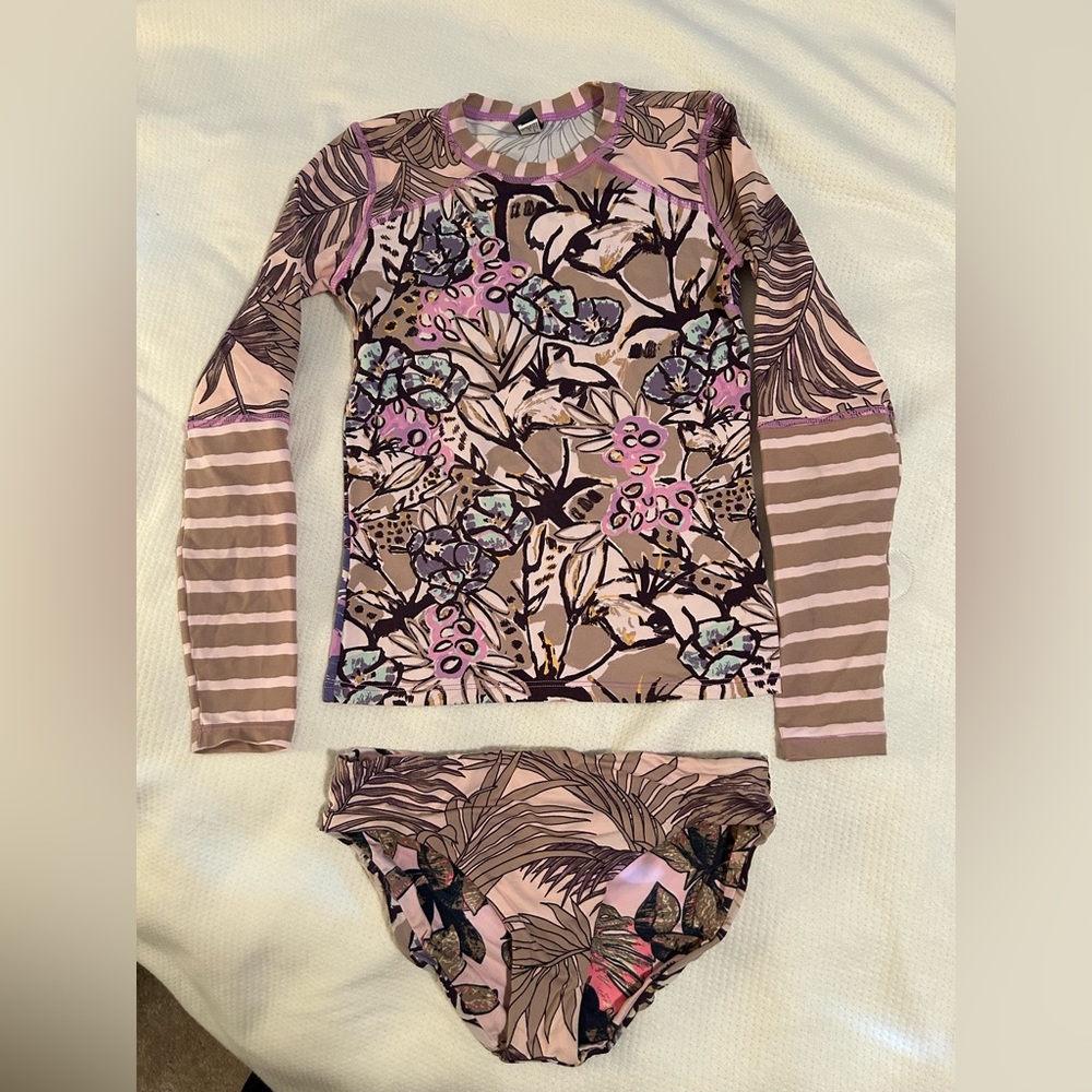 Girls Maaji Swim Set Rashguard and Bottom